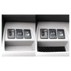 Carbon Fiber Headlight Switch Storage Box Mat Cover For Toyota RAV4 2006-2012