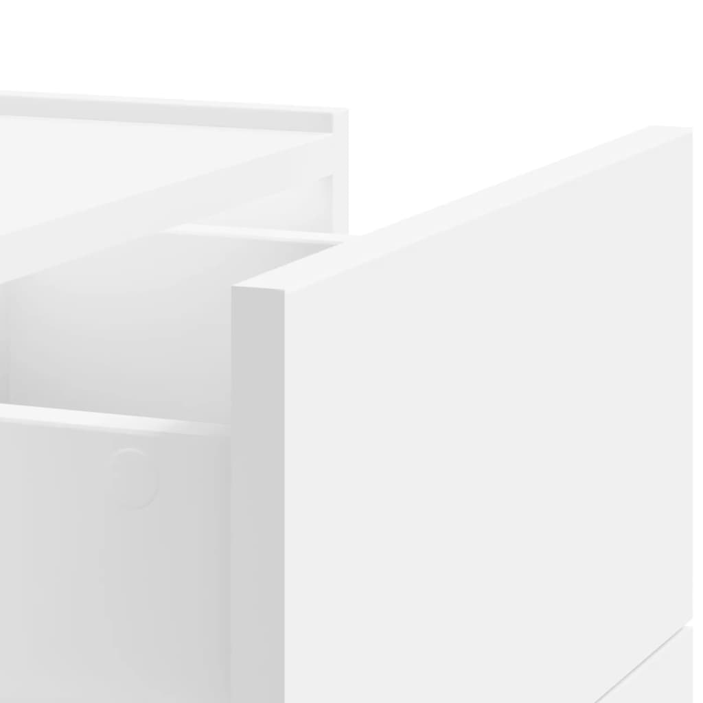 Wall Mounted Nightstand White 45 x 30 x 35 cm