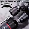 2Pcs/Set Wrench Tool Kit Including 1 Socket & 1 Hex Screwdriver, Household & Auto Repair Tools for Tire Change & Home
