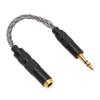 4.4mm Balanced Female to 3.5mm Stereo Male Adapter Cable Gold Plated Connectors Portable Headphone Convert Cable