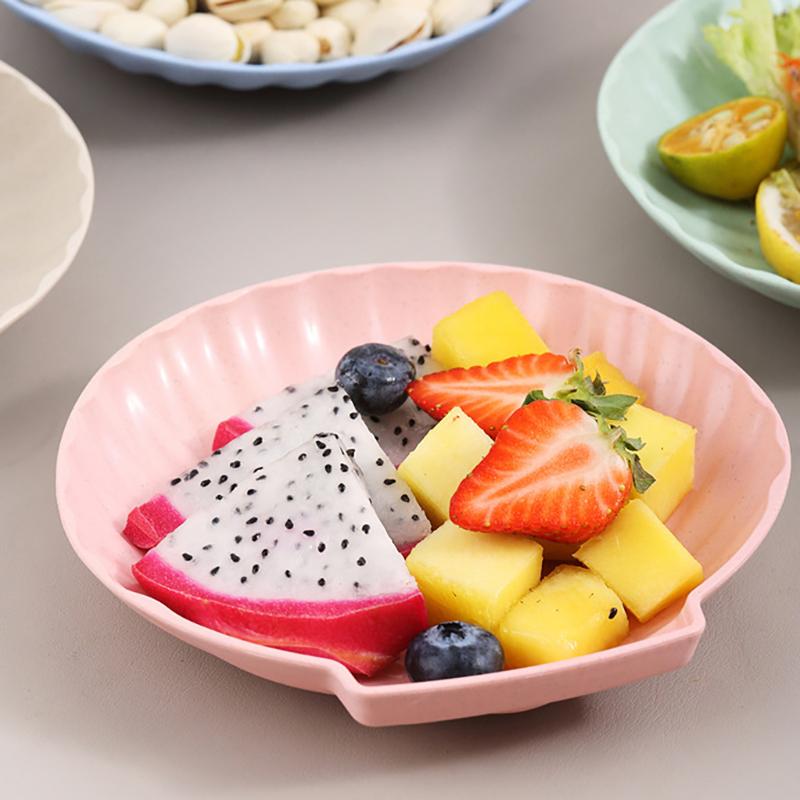 3Pcs Creative Plastic Fruit Plate, Snack Plate, Vegetable Plate, Bone Spitting Plate Snack Plate Nut Plate Dessert Plate