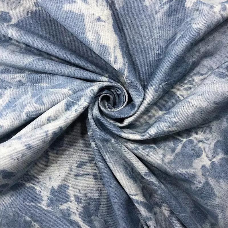 170x50cm Washed Tie-dyed Denim Fabric For Diy Sewing Jackets Coats Shirt  Apparel Clothing Thicken Cotton Denim Designer Fabric