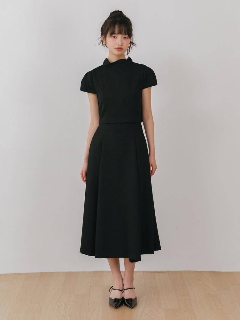Ganiesong Bridal Noir Tweed Two-Piece_Black