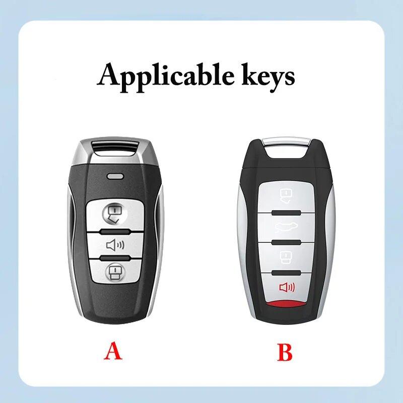 Zinc Alloy Great Wall Hover Jolion H6 H7 H4 H9 F5 F7 F7X F7H H2S Gmw Dargo Shell Key Holder Car Key Cover Case