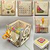 Multifunctional Yarn Bowl All in One Wooden Yarn Storage Box Knitting Needle Holder Yarn Dispenser for Crochet Knitting Lovers