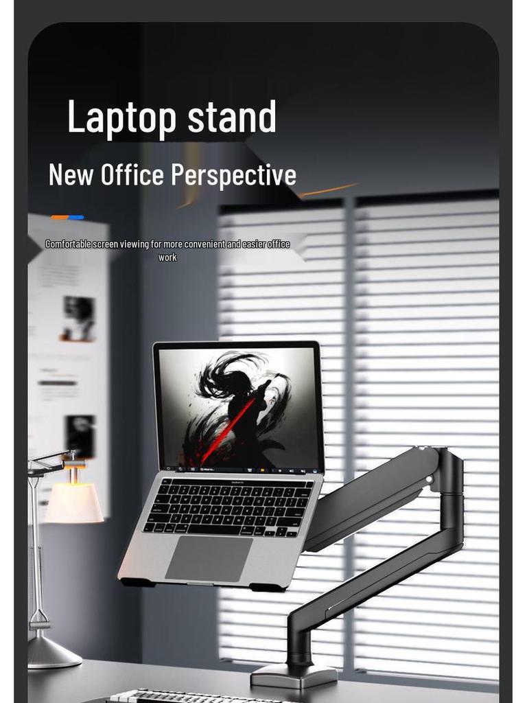 Dual Screen Cantilever Laptop & Monitor Stand