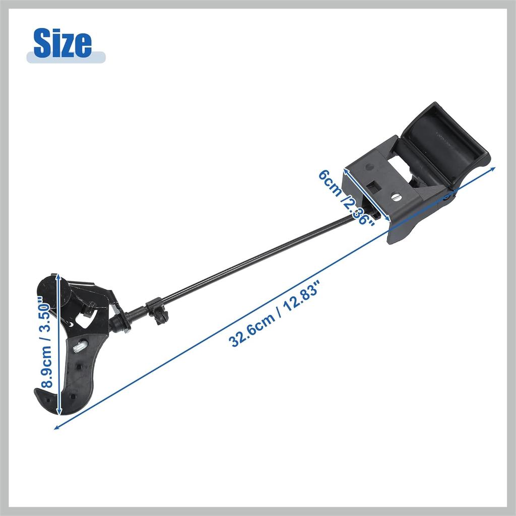 Car Hood Latch Front Hood Latch Assembly Fit for Hyundai Santa FE 2013-2019 No.811402W000 - Pack of 1 Replacement Car Parts