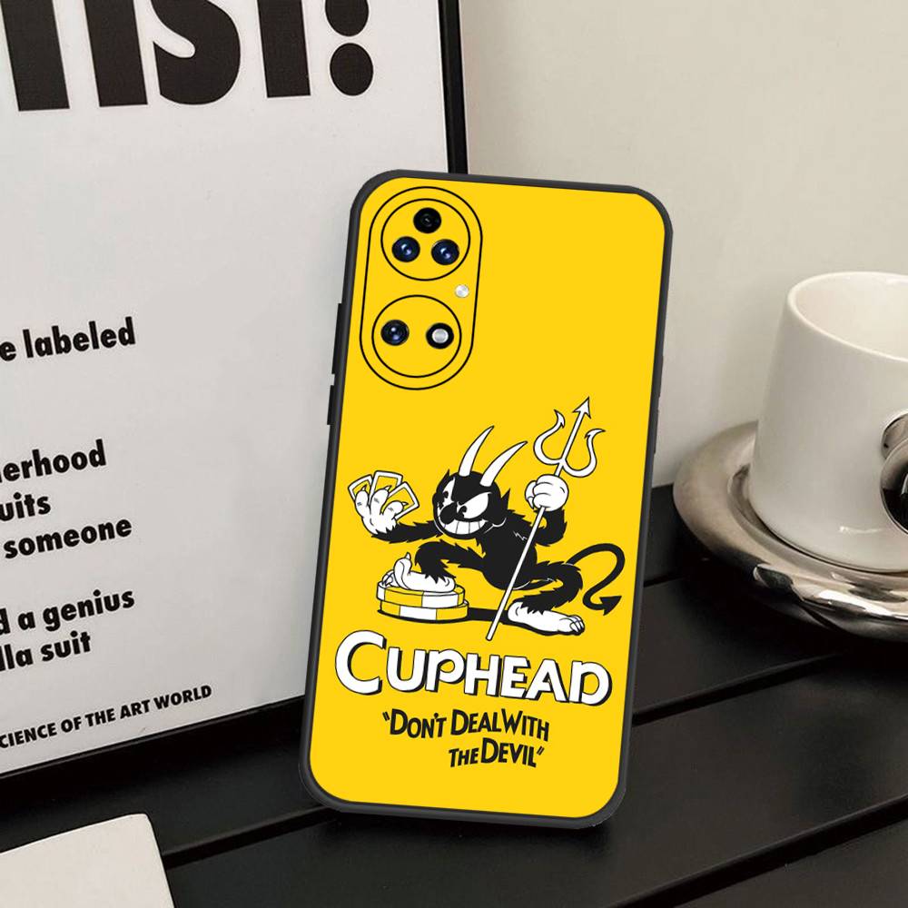 Cute Cuphead Phone Case For Huawei P 8 9 10 20 30 40 50 Pro Lite Psmart Honor 10 Lite 70 Mate 20lite