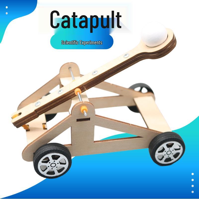 DIY Trebuchet Kit for Kindergarten: Handmade Science Experiment Model for Educational Teaching Aid