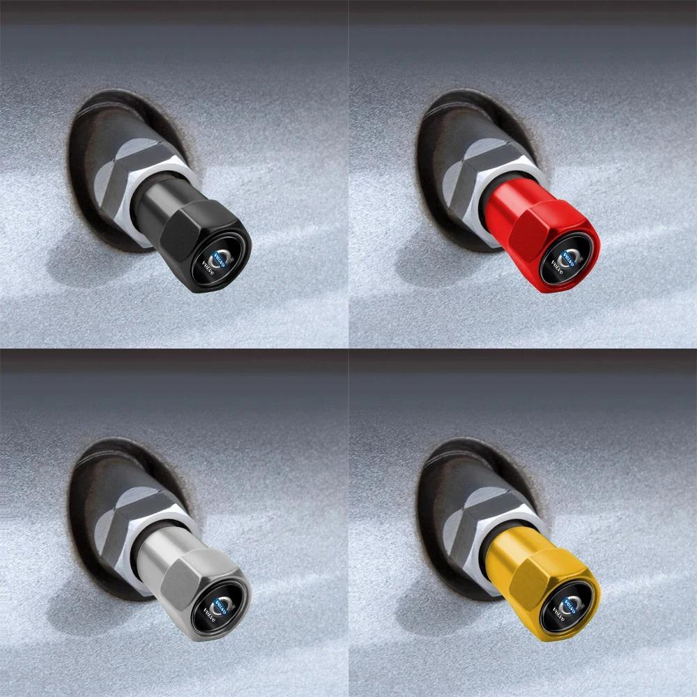 For Volvo ew14pcs Car Badges Wheel Tire Valve Stem Caps Covers Auto Accessories For Volvo XC90 XC60 C30 S60 C70 XC40 V40 XC70 V70 V60 S80 S90