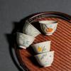 1 Pc Chinese Handmade Ceramic Teacup Travel Meditation Tea Cup Hand Painted Flowers and Plants Tea Bowl Porcelain Tea Set