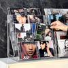 5/7-poziomowy stojak na płyty CD, stojak na ekspozycję albumów, przezroczysty stojak do przechowywania płyt i kaset, wielofunkcyjny stojak na blat