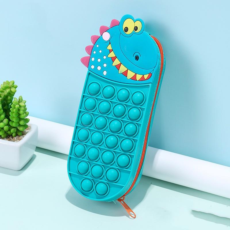 1Pc New Cartoon Silicone Pencil Case Pioneer of Rodent Eradication Stationery Storage Bag Decompression Stationery Box