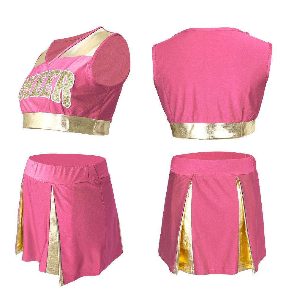 Dance Performance Cheerleading Uniform Short Skirt Suit Halloween Party Gift