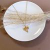 Women's Gold Bow Pendant Necklace - Titanium Steel, Non-fading, Fashion Light Luxury Clavicle Chain Accessory