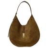 Polo ID Adjustable Shoulder Strap Leather Shoulder Bag Large Women Shoulder Bag Gold Khaki-Green 428922881007