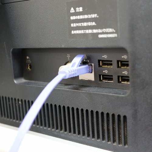 Horlick LAN Cable UTP Category 6A Flat 3m Purple LC30-507FB