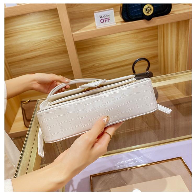 2023 neue Mode Eine Schulter Umhängetasche für Frauen Licht Luxus Stil Krokodil Muster Echtes Leder Unterarm Tasche für Frauen einfach