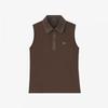 Lambda Women Sleeveless Polo Shirt Cosmo Brown 26307