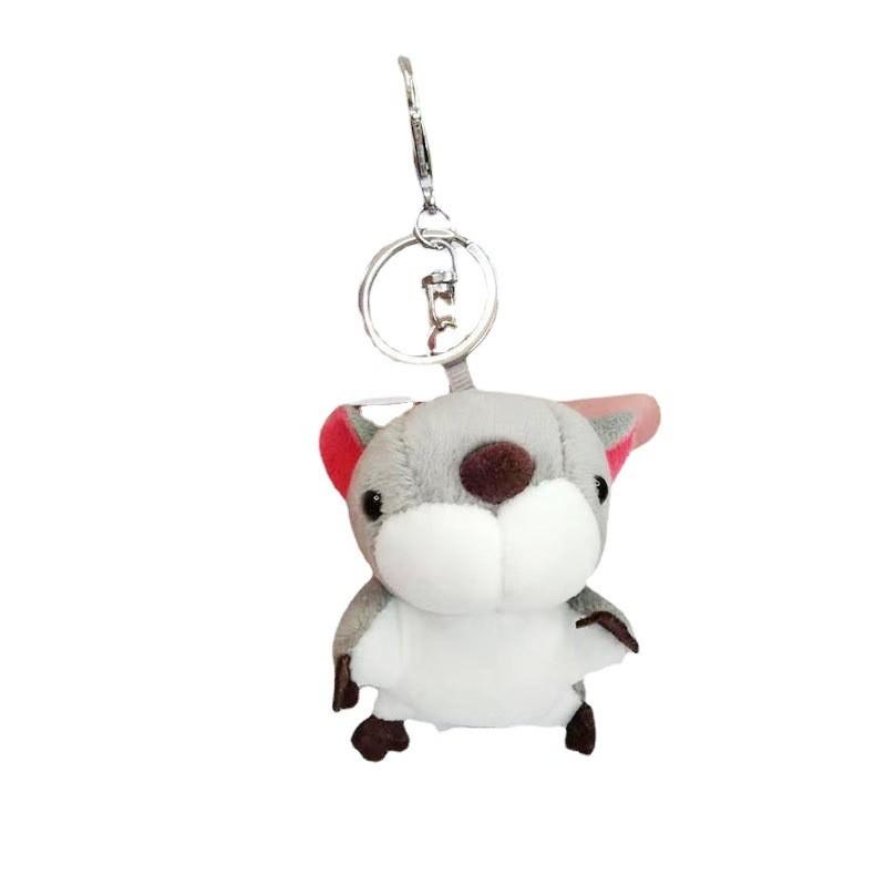 

Восхитительный плюшевый брелок с серой белкой, милый аксессуар для машин и подарков, персонализированный