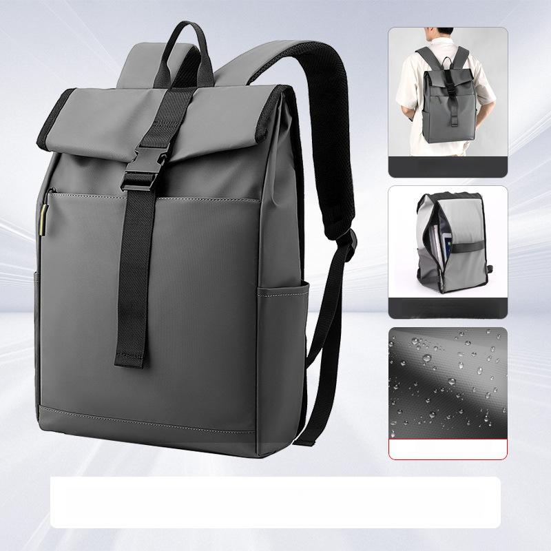 Fashion Men's Backpack High-End Casual Women's Backpack Commuting Waterproof Laptop Bag Travel Lightweight School Bag