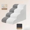 Curved Dog Stairs Ramp for High Beds Non-Slip Balanced Pets Steps for Small Dogs and Cats Easy Climbing Pet Stairs for Dogs