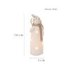 LED Light-up Decor for Christmas, Mini Ceramic Snowman Santa Reindeer Ornament
