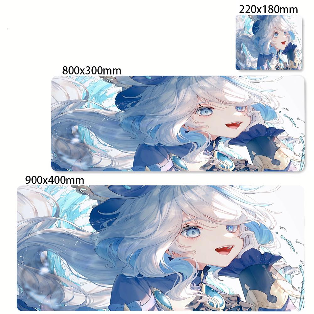 Furina Focalors Mouse Pad Genshin Impact Large Xxl Mousepad Computer Keyboard Padding Anime Gaming Genshin Accessories Desk Mat