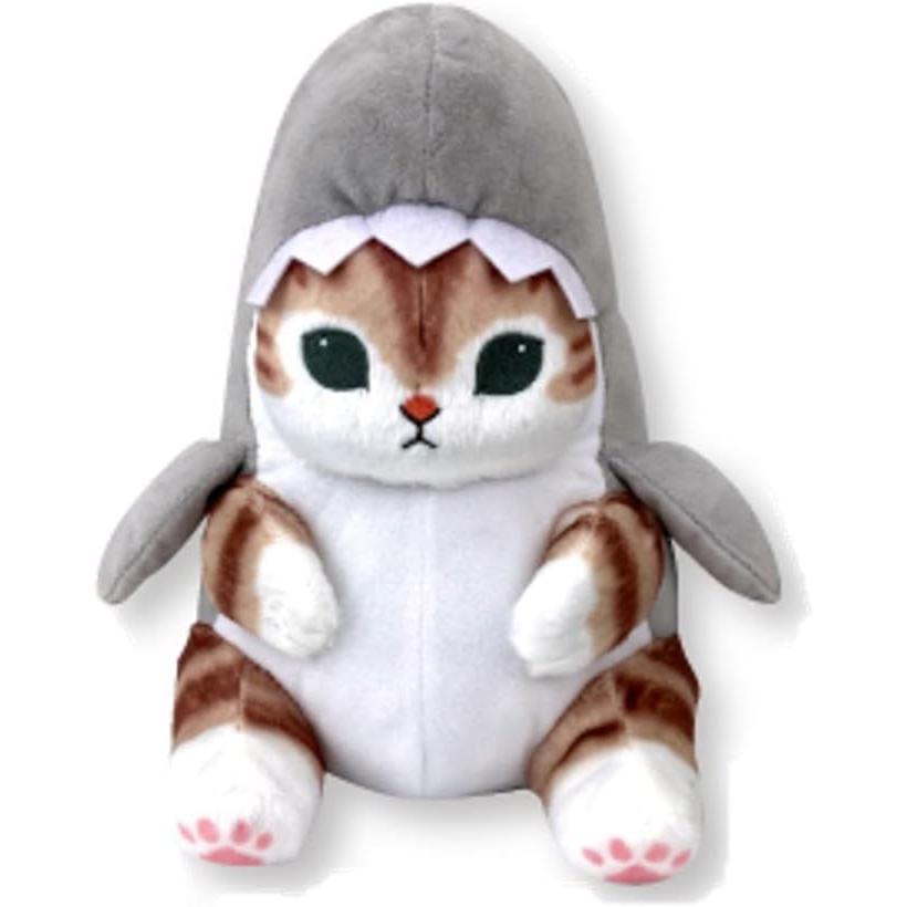 Shark Nyan BIG Plush Toy 2 Shark Nyan Mofusand Gray Approx. 30cm