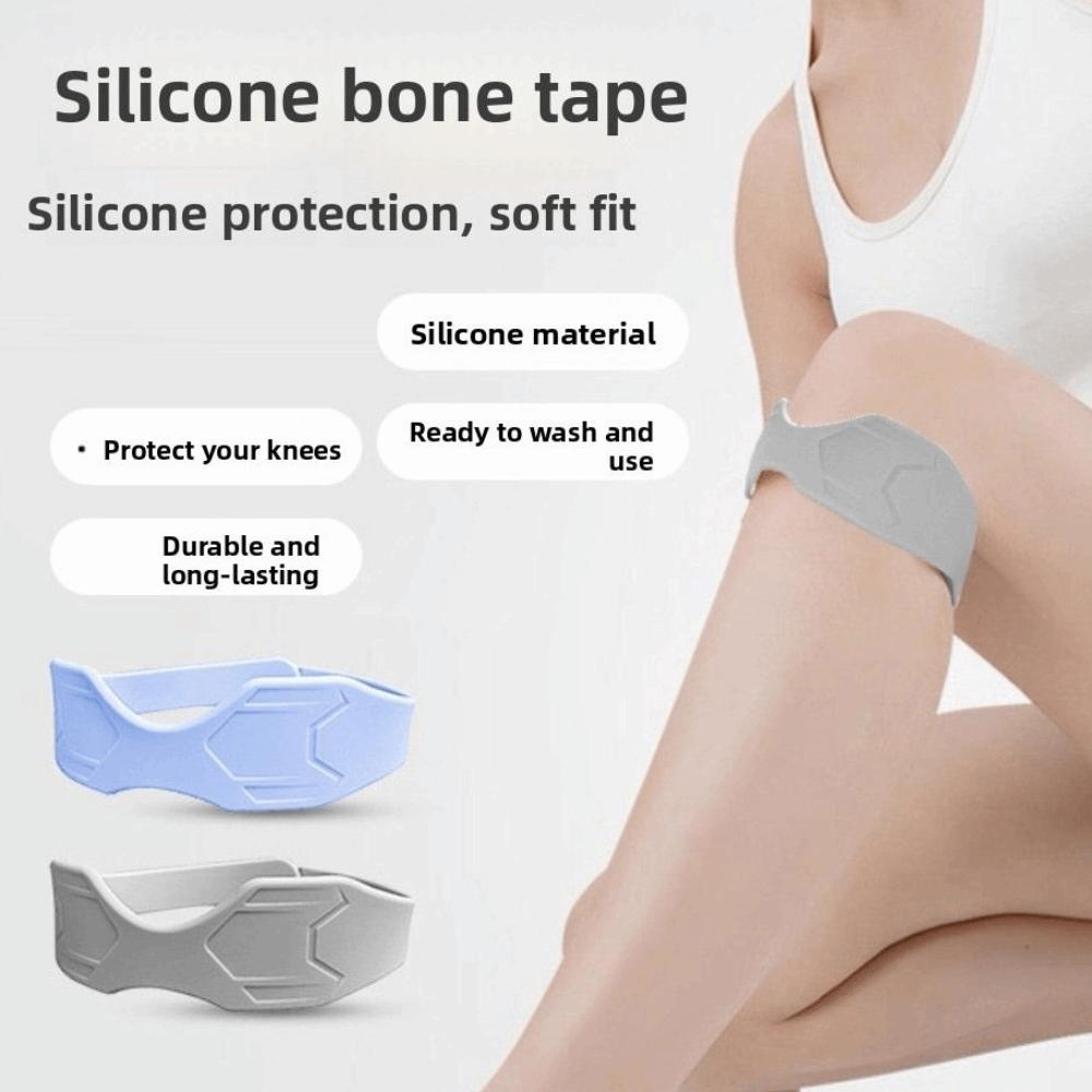 Silicone Knee Patella Support Non-Slip Design Sport Knee Wrap Knee Pads Patella Strap  Fitness