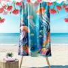 Colorful Jellyfish and Coral Reef Design Beach towel quick-drying for travel outdoor sports jogging beach and swimming