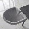 One-Click Folding Semi-Circular Cat Desk Hammock, Space Saving Sunken Design Cat Bed Perch for Indoor Home Office Kitten Rest