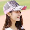 New Hat Ladies Summer Visor Fashion Sequin Cap Women's Baseball Cap Mesh Hat Hipster
