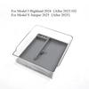 Central Control Storage Box for Tesla Model 3 Highland/Model Y Juniper Transparent Armbox Storage Box Silicone Pad Accessories