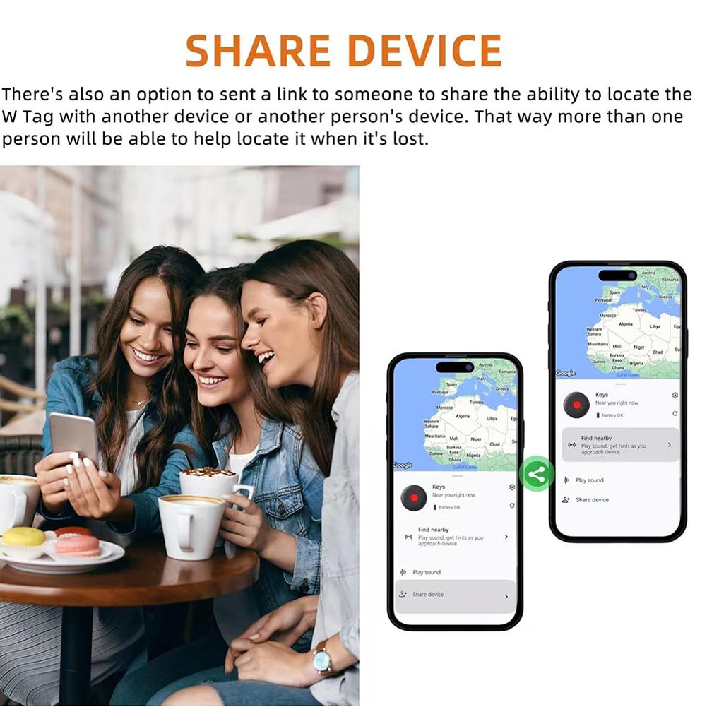 For Android Tracker Tag GPS Tracker Anti-Lost Item Locator Waterproof Wallet Tracker for Keys Wallet Luggage Pets