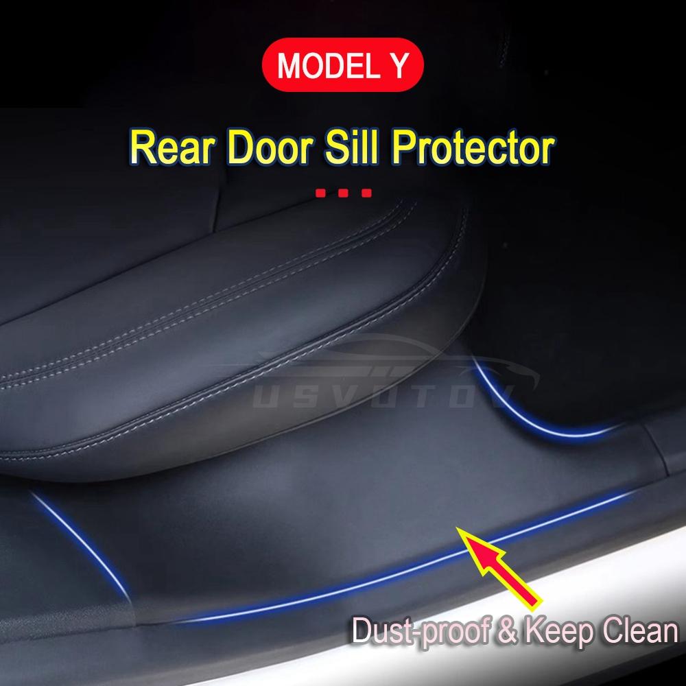 Kryt prahu zadních dveří pro příslušenství Tesla Model Y 2025 2025 2025 Ochranné lišty proti nečistotám Ochranná lišta Fólie Vítací pedál Kryty proti okopání
