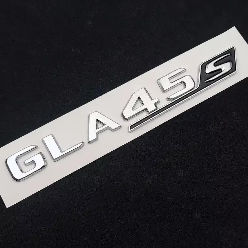 3D ABS Auto Heckklappe Schriftzüge GLA 35 45 45S Turbo 4matic Emblem Logo Für Mercedes GLA35 GLA45 GLA45S AMG X156 Zubehör