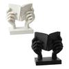 3D Printed Abstract Face & Hand Reading Sculpture Modern Minimalist Art Figurine Exquisite