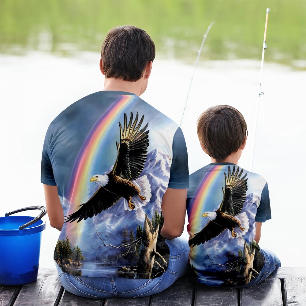 Cool Eagle Men Shirts Regular Men Dad Apparel