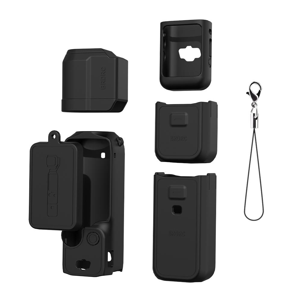 BRDRC Pocket 3 Silicone Cover Soft Silicone Protective Case Lens Protector Sleeve Handle Shell for DJI OSMO Pocket 3 Accessorise