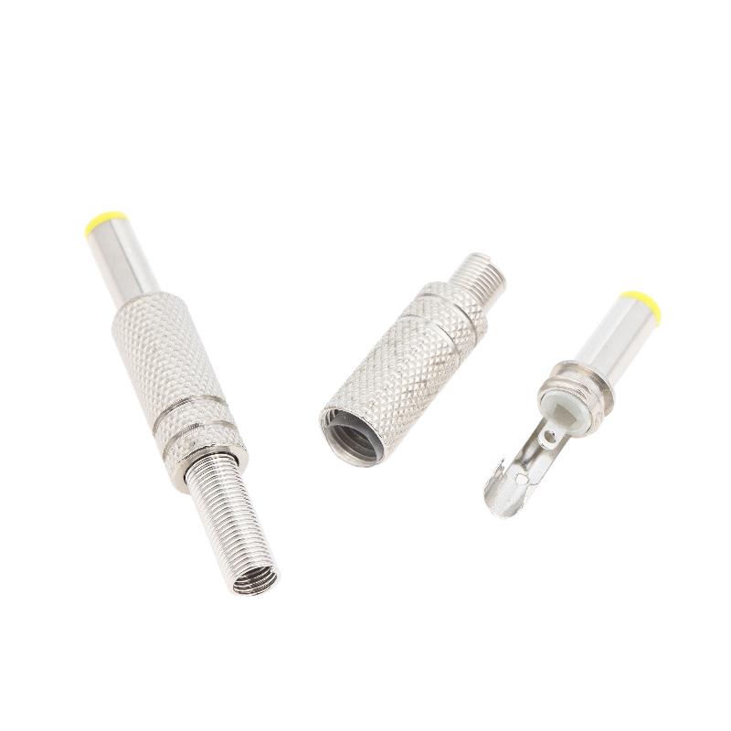 10 Peças 55X21Mm 55X25Mm Conectores Jack de Plugues de Alimentação DC de Metal Durável Para Projetos Eletrônicos de Reparo DIY Projetos de Fiação de Alimentação