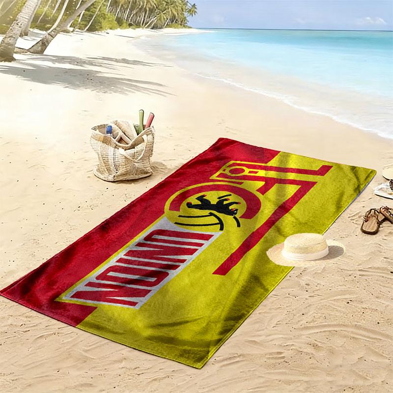 1. FC Union Berlin Print Strandtuch, Großes Weiches Schnelltrocknendes Handtuch für Strand Camping Schwimmen