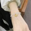Lily of the valley in bloom Happy return Natural Hetian Jade Bracelet for Women, Niche Design Semi-Finished Product diy Wearable