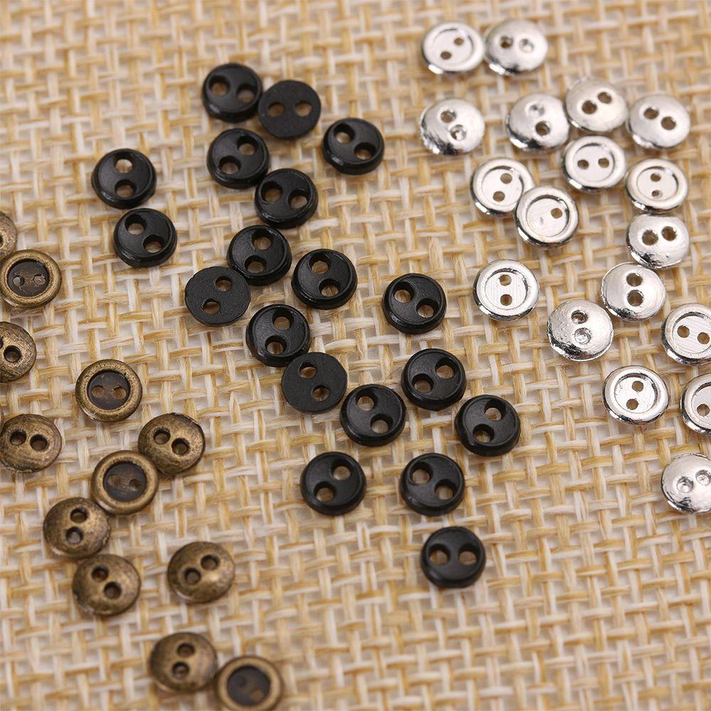 Dollhoues Miniature Clothing Sewing Craft Dolls Strap Buckles DIY Doll Clothes Mini Metal Buttons