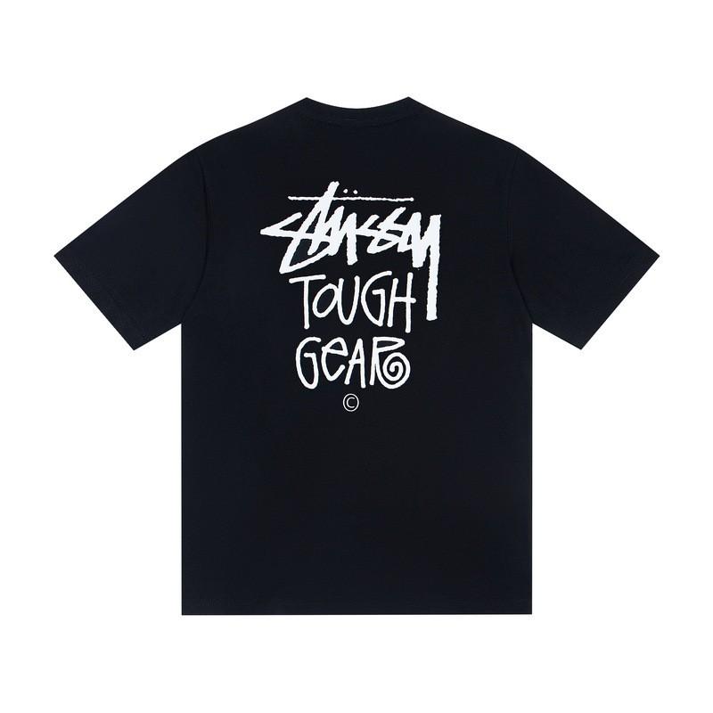 Camiseta de Algodón Unisex de Corte Holgado con Estampado de Letras Camiseta Casual de Manga Corta para Adolescentes y Adultos