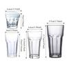140ml/150ml/170ml/240ml/405ml/470ml/660ml Wine Glass Cocktail Glasses Juice Tea Beverage Mugs Transparent Drinkware Beer Glass