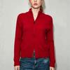 Women's Slim Fit Knitted Cardigan Sweaters Zip Up Long Sleeve Sweater Cardigans Casual Cozy Fall Knit Stand Collar Sweater Jackets Outwear for Women