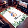Custom personalization Peter Rabbit Print Area Rug - Soft, Washable Non-Slip Indoor Mat,Living Room,Home&Office Decorative Rug