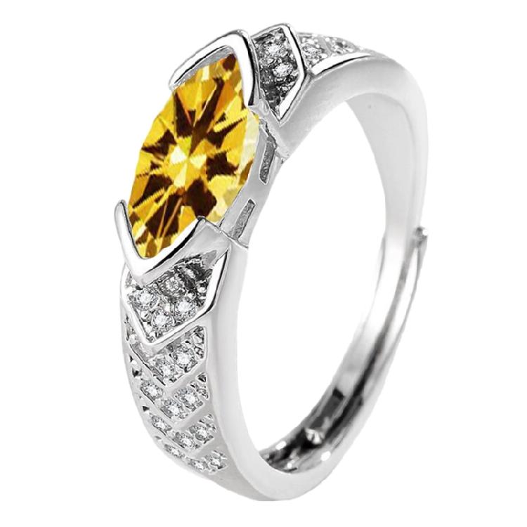 Stilvolle Moissanit-Diamantringe zur Förderung des Wohlbefindens und tragbares Accessoire für moderne Modefans Tragen