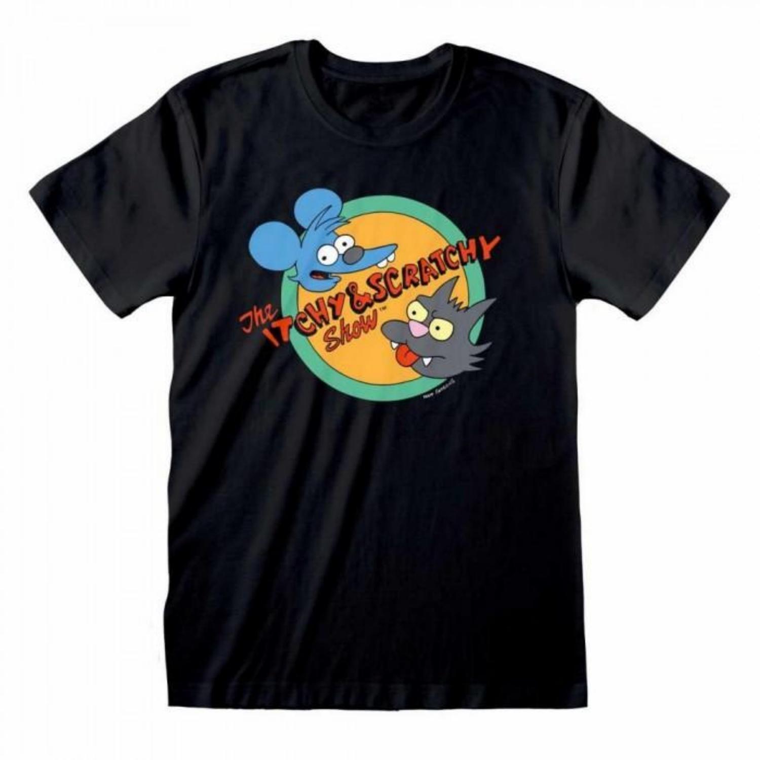 THE SIMPSONS Unisex Adult Itchy And Scratchy Show T-Shirt S